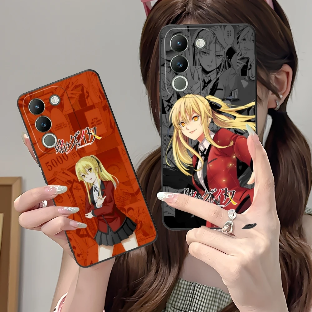 Чехол для мобильного телефона Kakegurui Mary Anime VIVO Y95 Y93 Y31 Y20 V19 V17 V15 Pro X60 NEX черный мягкий