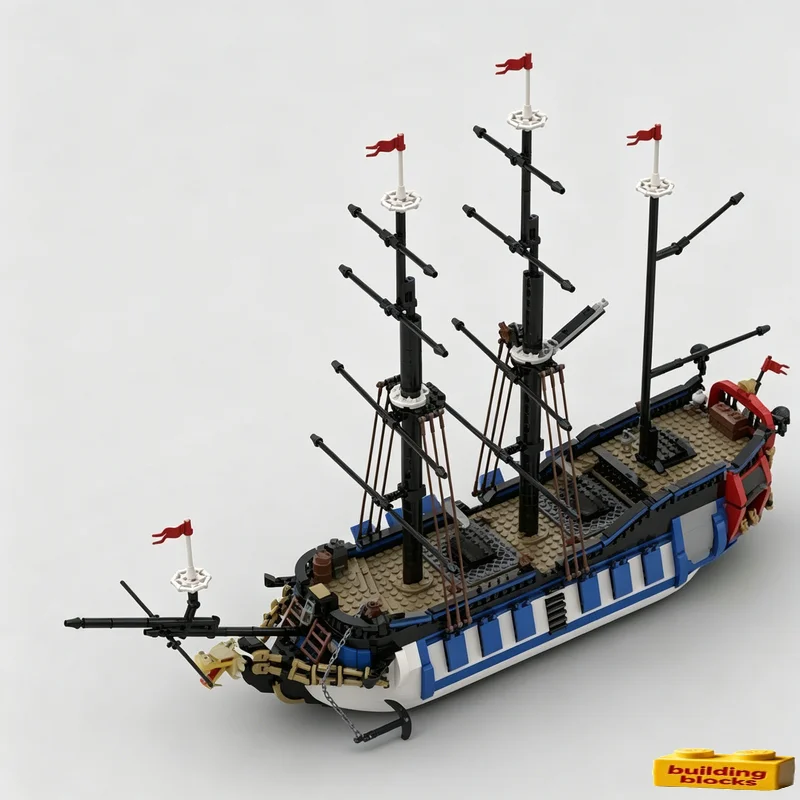 Фото Набор для сборки модели пиратского корабля Armada (1818 деталей), развивающая игрушка-конструктор, подарок на праздник №2