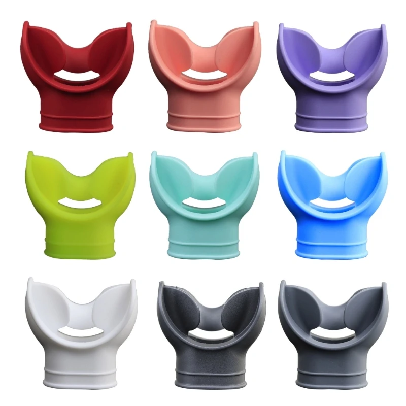 

Мягкий силиконовый мундштук для подводного плавания с трубкой и регулятором мундштука