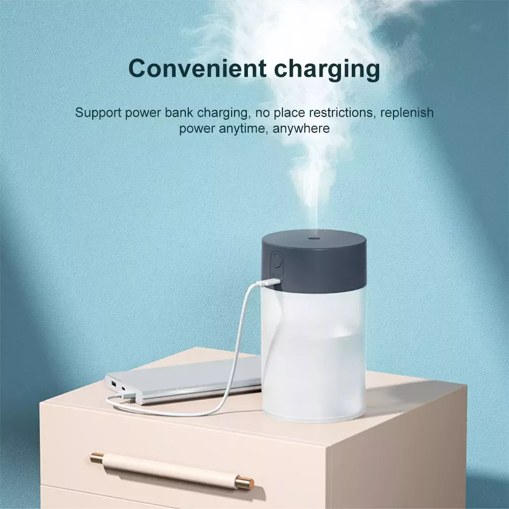 

NEW2023 LED Desk Mist Maker Lingt Humidifier Mini Household Small Moisturizing Aromatherapy USB Car Air Humidifier For Home