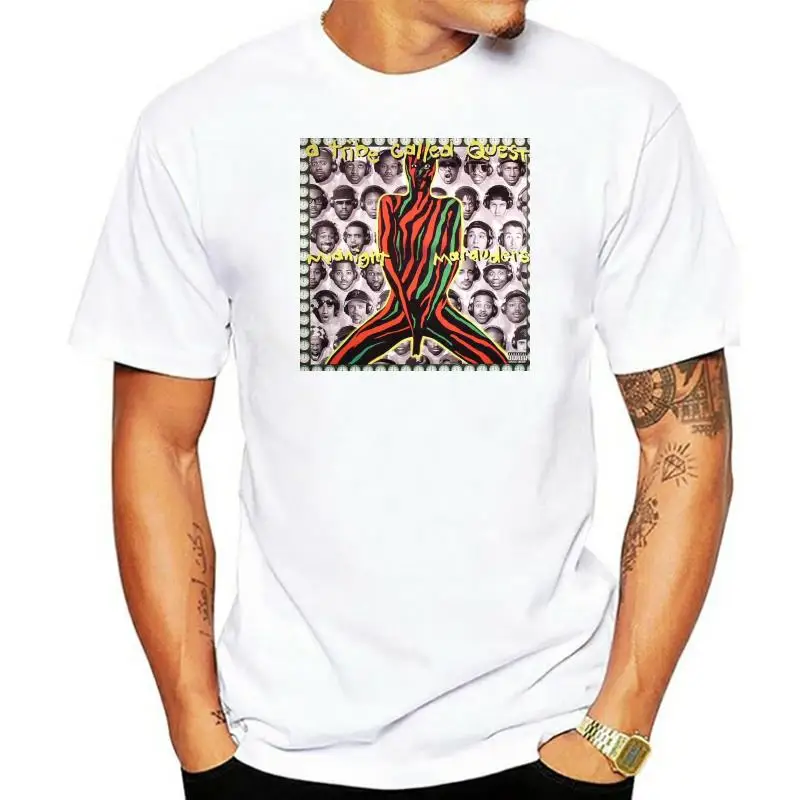 

Camiseta de манга corta para hombre, camisa TIDA de algodón с cuello redondo, disegio de moda urbana, barata, La Quest