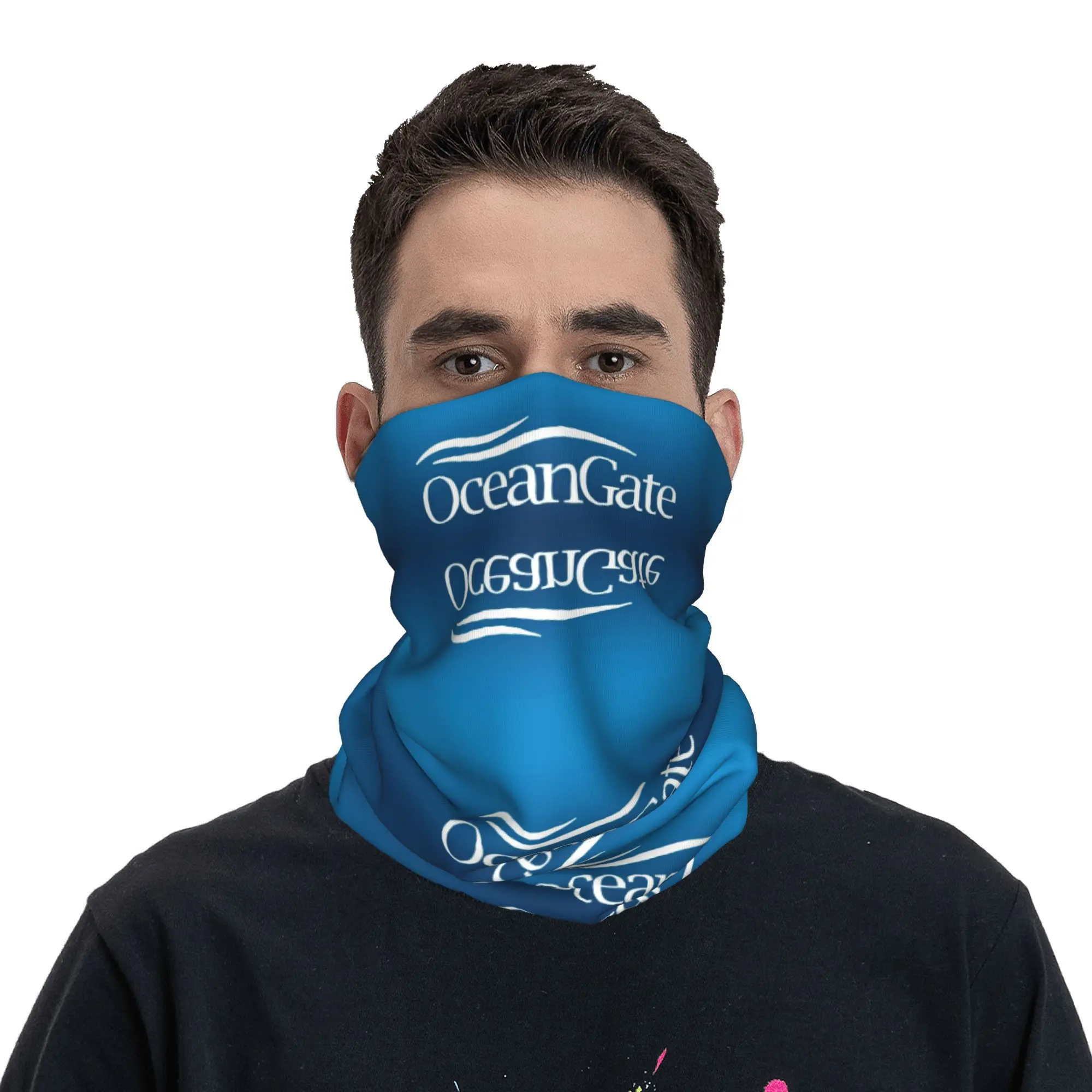 Пользовательские OceanGates Expeditions Морской логотип Бандана для шеи Теплый мужской и