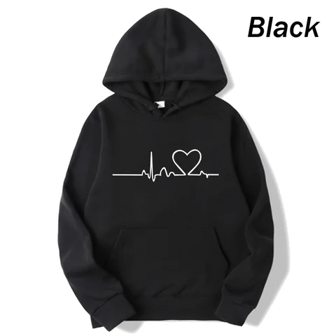 Hoodie Men and Women Fashion Long Sleeve Hoodies Casual Sweatshirts Couple Pullover Hoody Sweaters Harajuku Graphic Hooded