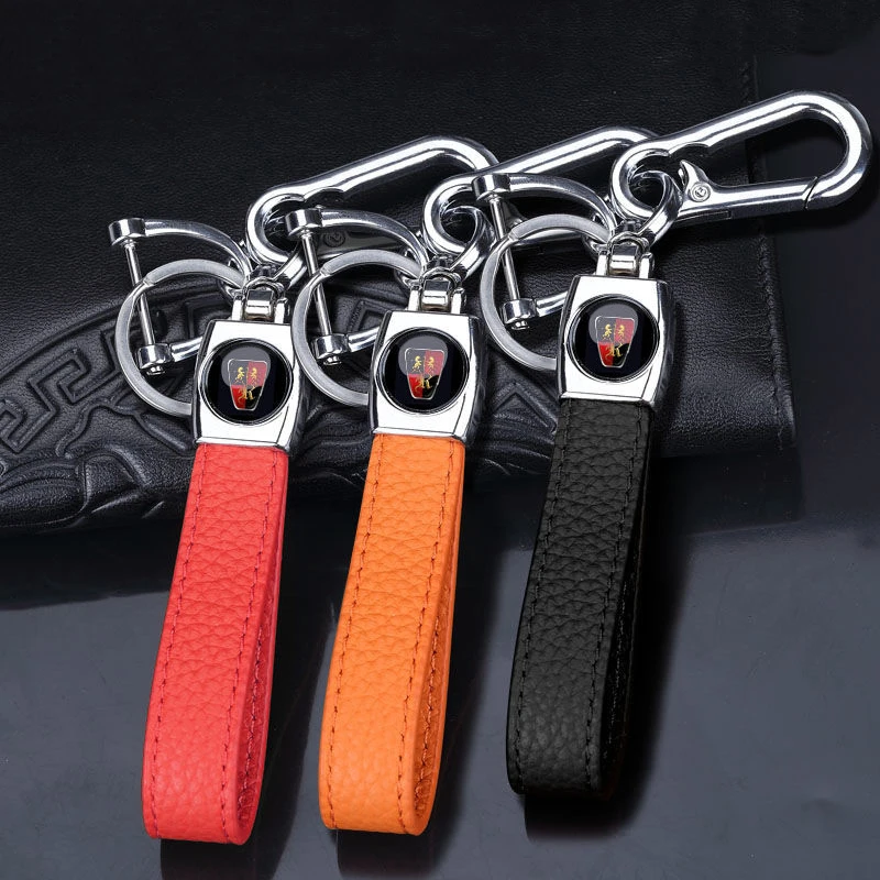 

Кожаные прочные автомобильные кольца для ключей из цинкового сплава, держатель для ключей, шнурок для Roewe I5 550 750 Mg6 Imax8 Rx5 Erx5, аксессуары для ин...