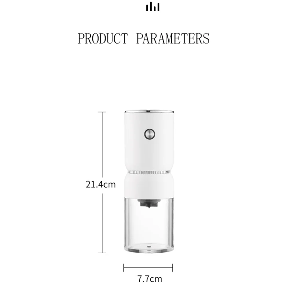Электрическая кофемолка с USB-зарядкой портативная керамическая шлифовальная