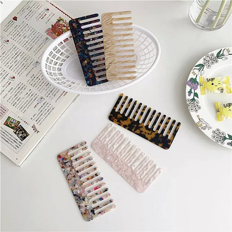 

Портативная щетка для волос, Антистатическая Массажная Расческа с щетиной, Женская щетка с широкими зубьями, Парикмахерская, Стайлинг, вьющ...