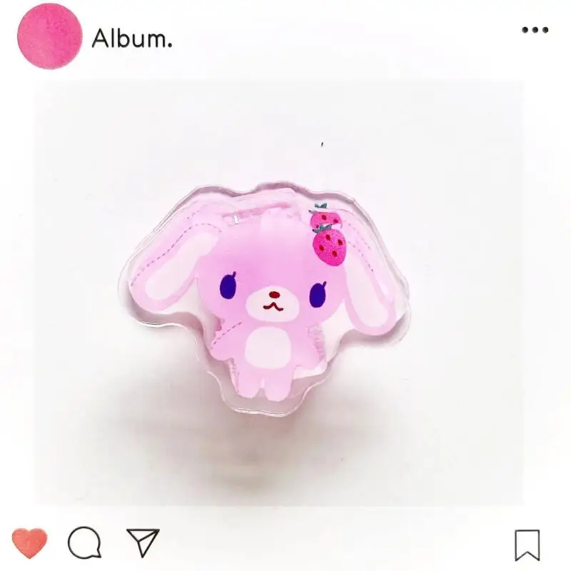 Мультяшные акриловые зажимы Sugarbunnies: милые кроличьи зажимы для канцелярии, зажимы для хранения студенческих работ, креативные аниме-аксессуары (art.: 3920dc2adf560) - 3920dc2adf560