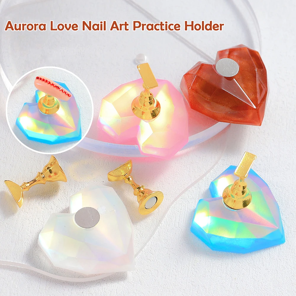 

Магнитная подставка для маникюра с магнитными кристаллами для начинающих, маникюрная Палитра для дизайна ногтей MU8669