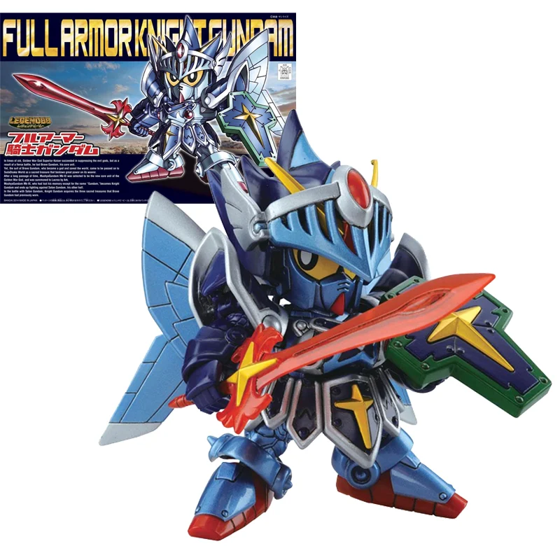 

Набор оригинальных моделей Bandai Gundam, фигурка аниме SD BB Warrior Full Armor Knight Gundam, экшн-фигурка, игрушки, подарок для детей