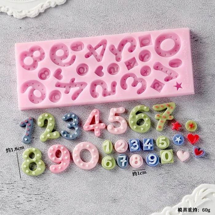 

VERIDIAN 3d цифры силиконовые формы цифровые буквы помадка конфеты эпоксидная смола формы для выпечки десерты украшения торта аксессуары