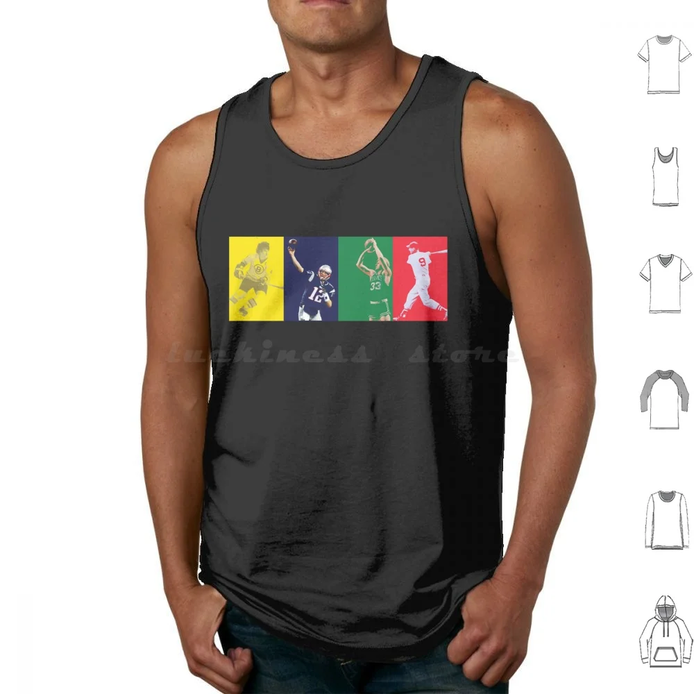 

Boston Mount Rushmore Tank Tops Print Cotton Boston Sports