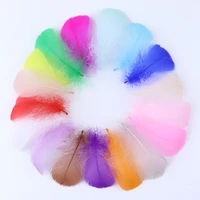 50200500pcs color natural goose feather 8 12cm diy garment sewing feather accessories jewelry shoes and hats decorative crafts