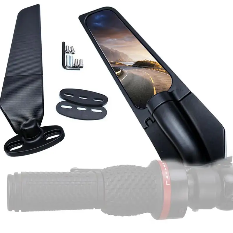 

Modified Motorcycle Rearview Mirrors 2 PCS Wind Wing Adjustable Rotating Side Mirrors Bike Riding Motorcycle Accessories