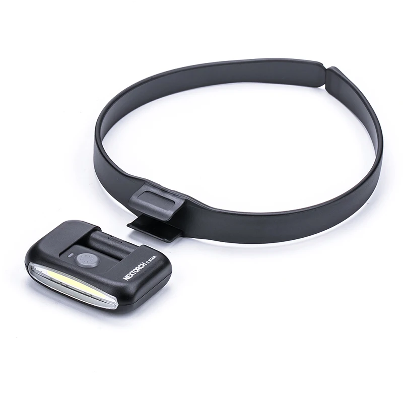 Фото Nextorch C Star USB Перезаряжаемый налобный фонарь/сигнал/головной убор/велосипедный фонарь, белый/красный двойной фонарь, COB прожектор, 180 ° вращающийся, водонепроницаемый №2