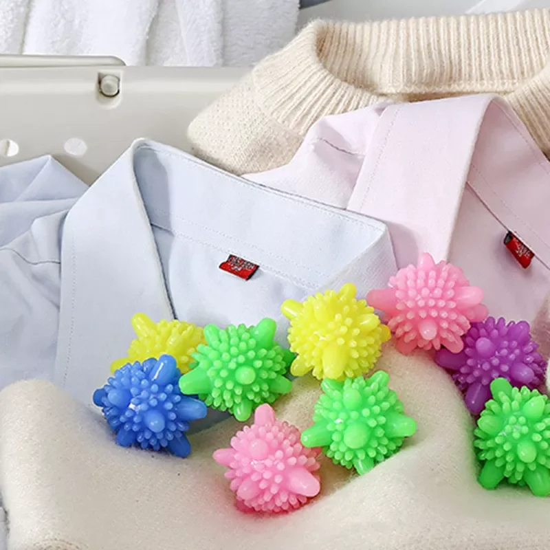 

2Pcs Magic Laundry Ball Reusable Household Washing Machine Clothes Softener Remove Dirt Clean Starfish Shape PVC Solid