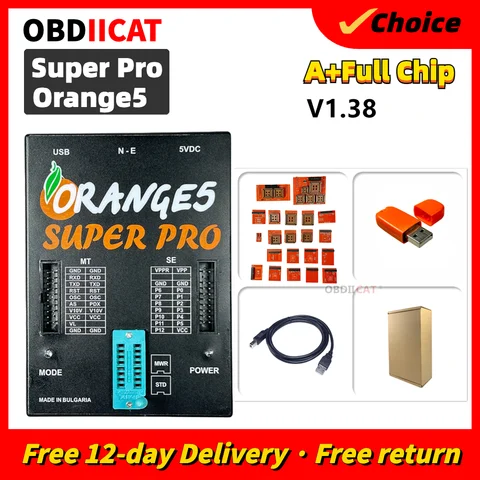 Программирующее устройство Orange5 Super Pro V1.36 V1.38 Orange 5 с полной адаптером OBD2