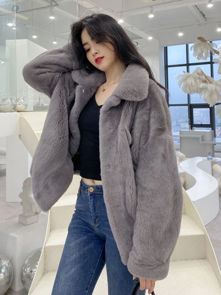 TOPFUR Genuine Mink Fur Jacket Women Winer Luxury Warm Outertwear Short Whole Leather Temperament Real Mink Fur Coat Female