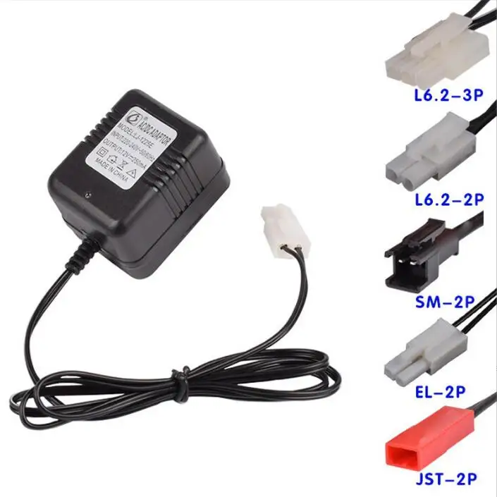 

12V 250mA L6.2-3P L6.2-2P SM-2P EL-2P JST-2P Plug Adapter Charger Toy Model Spare Parts
