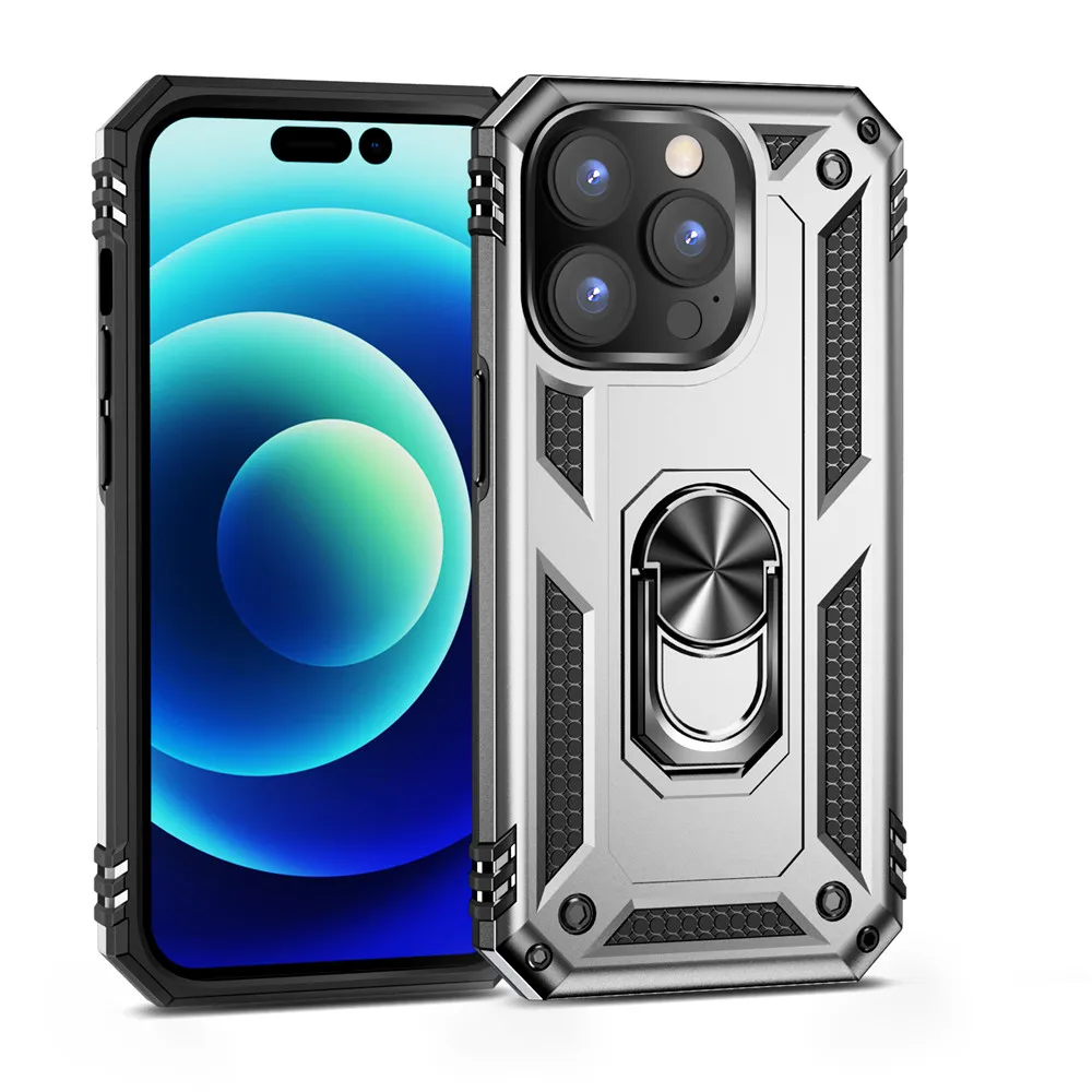 

Ring Case For iPhone 14 Pro Max Case For iPhone 14 Pro Max Armor Shockproof Car Holder Ring Cover For iPhone 14 13 12 11 Pro Max