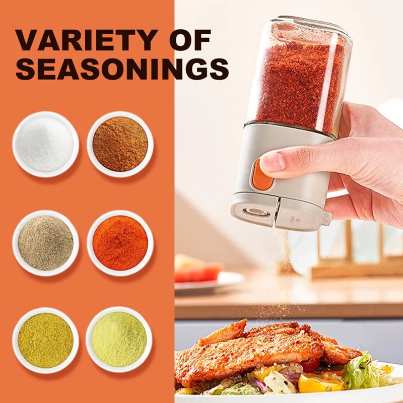BEAU-2PCS Солонки и перечницы Бутылка для контроля соли приправ Банки специй