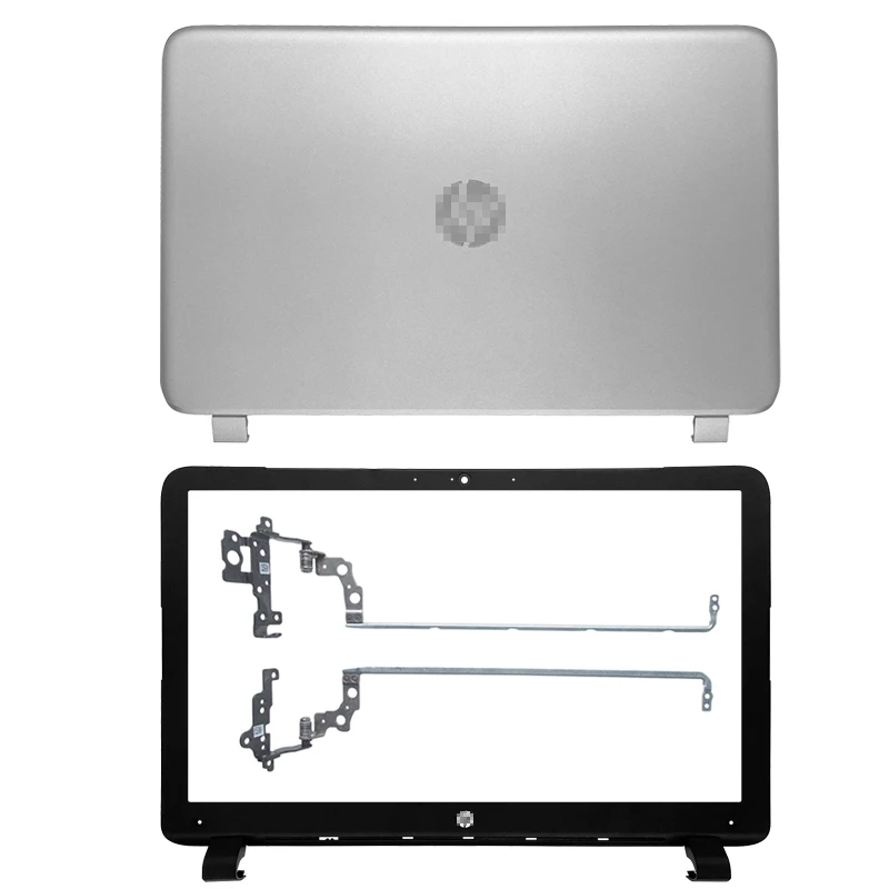 

New Top Case LCD Back Cover/Front Bezel/Hinges For HP pavilion 15P 15-P 15-K Top A Cover Non Touch Version Silver