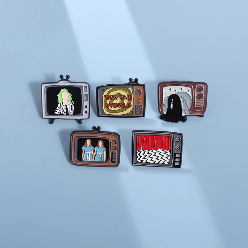 Страшная брошь призрак металлический значок маленькие аксессуары Оптовая