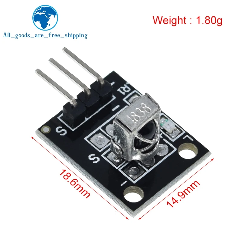 

TZT 3pin KY-022 TL1838 VS1838B HX1838, Универсальный ИК-модуль для Arduino, стартовый комплект для самостоятельной сборки