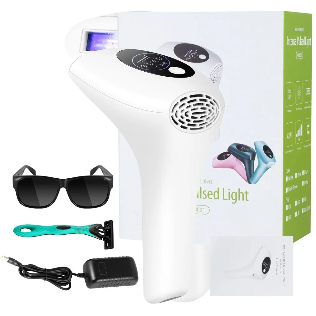 

Лазерный эпилятор IPL для безболезненного удаления волос, портативный Электрический аппарат для удаления волос, 900000 вспышек