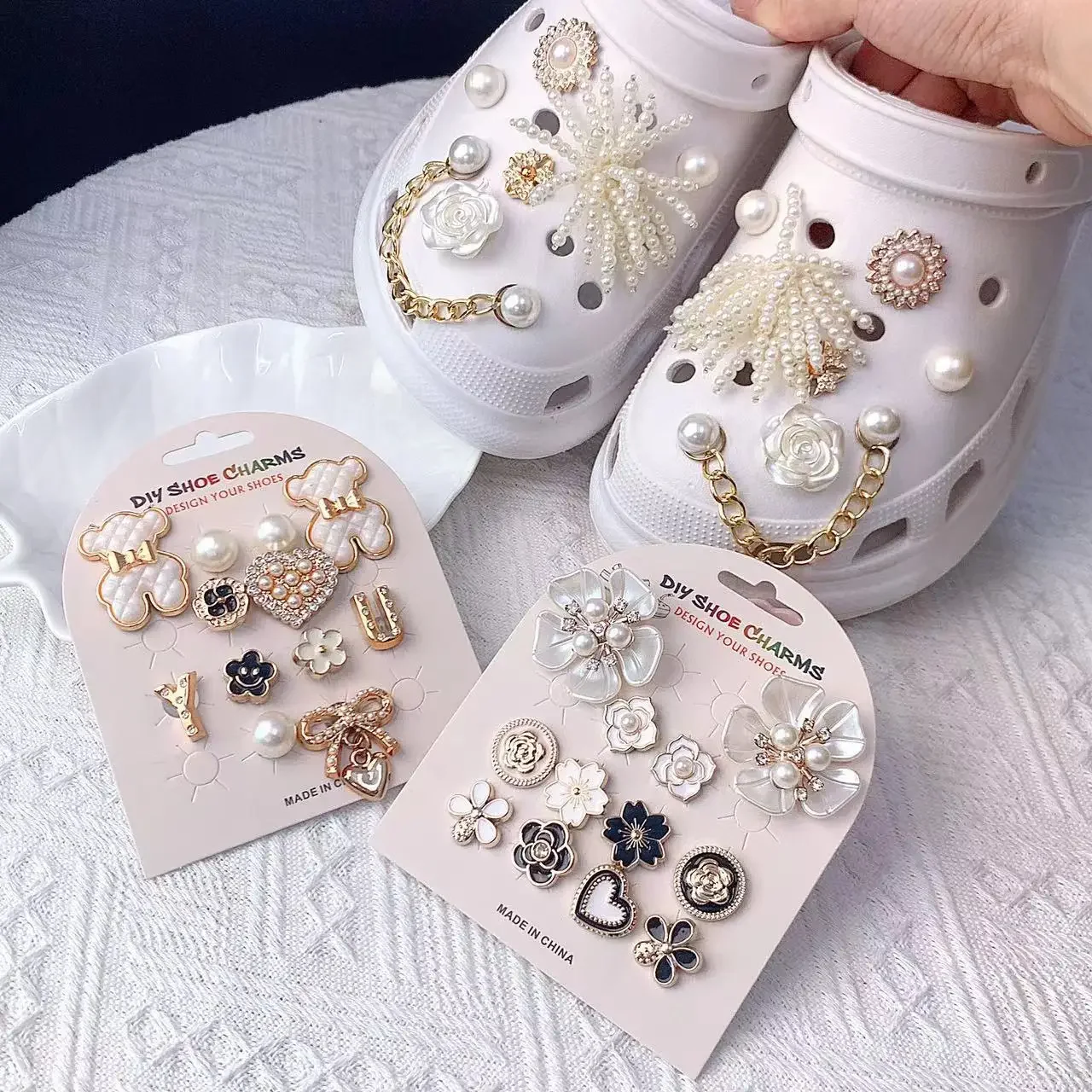 Модные украшения для обуви набор украшений крокодиловых искусств морских звезд