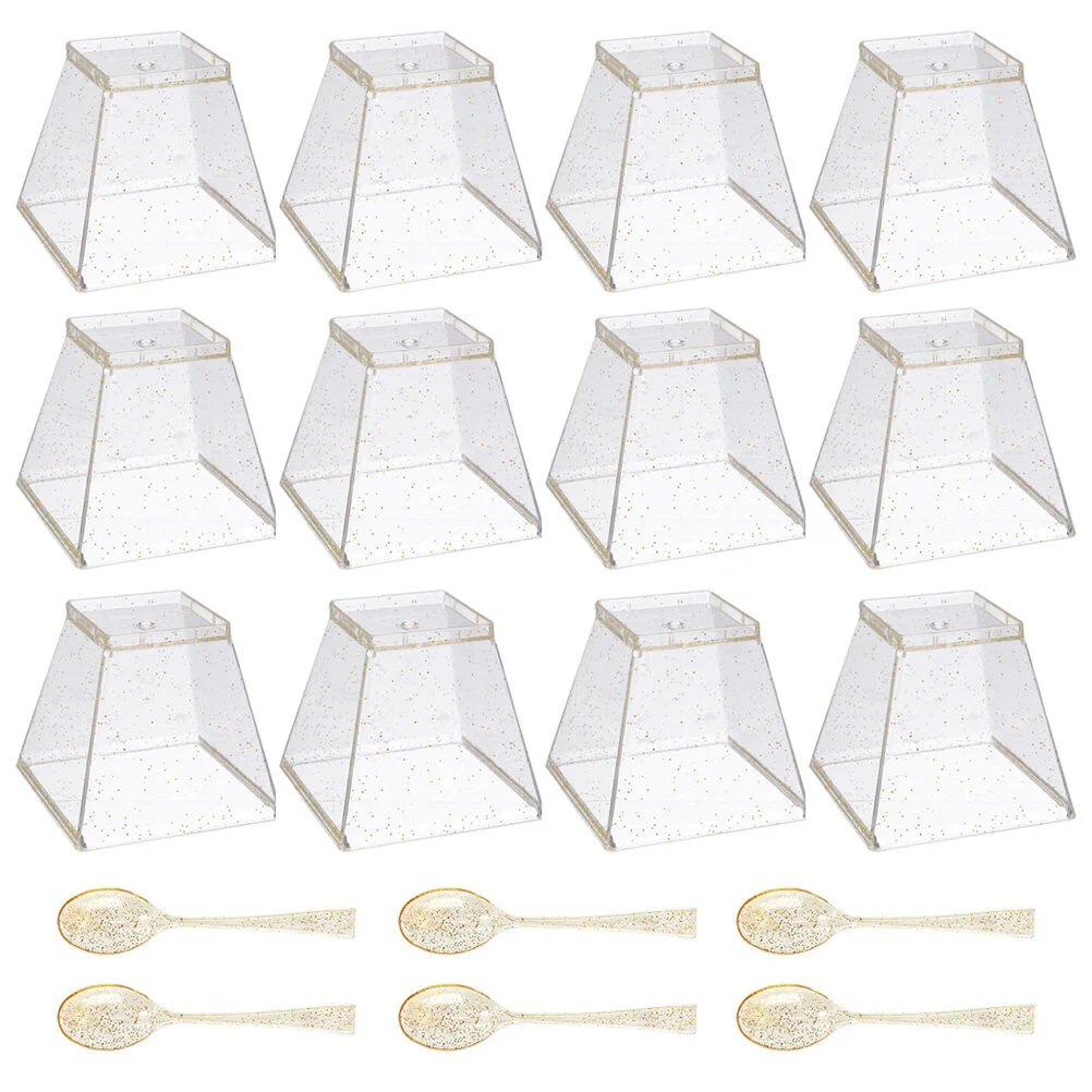 

Clear Plastic Dessert Cups Hole Punch Party Supply Cake Ice Cream Mini Mousse
