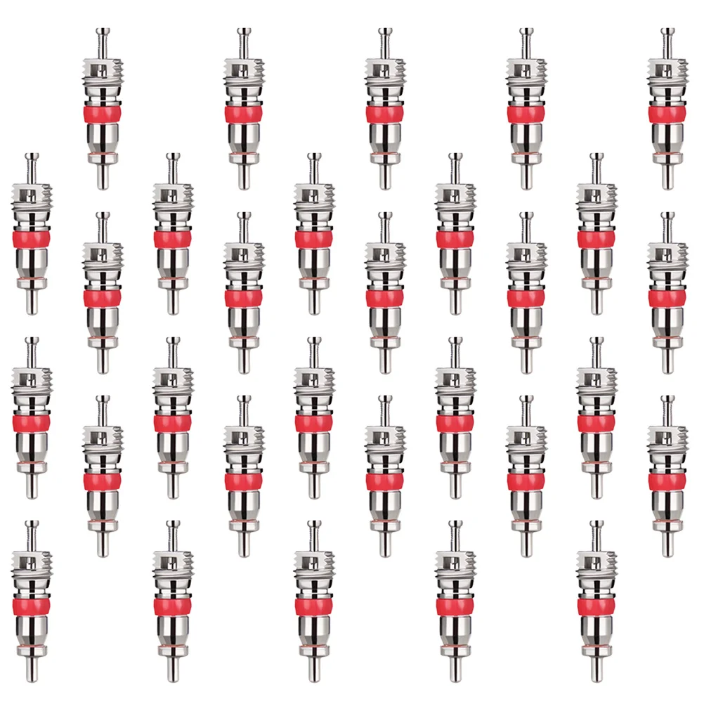 

200 Pcs Valve Core Auto Tool Kit Tire Stopper Motorcycle Bike Piston Zinc Alloy Sealing Spool
