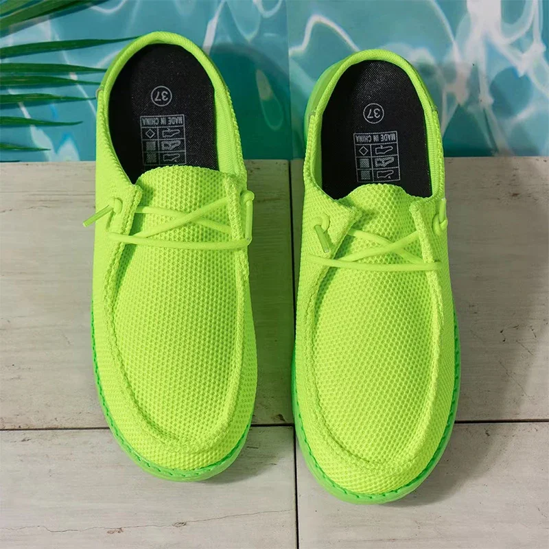 Женские сетчатые шлепанцы летняя повседневная обувь модные сандалии с ремешком