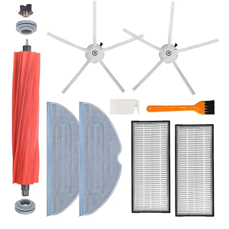 

A06I 9 Pack Replacement Parts Accessories For Xiaomi Roborock S7 S7 Plus T7S T7S Plus Side Edge Brush Mopping Pad Cloth