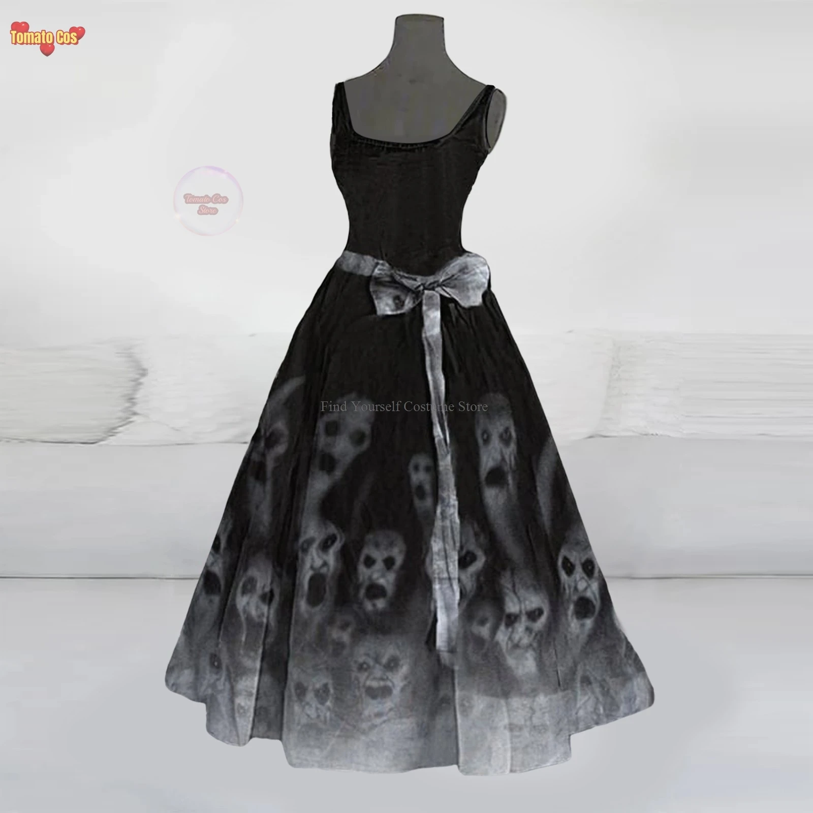 Страшные костюмы на Хэллоуин платье для выпускного вечера женщин расклешенная