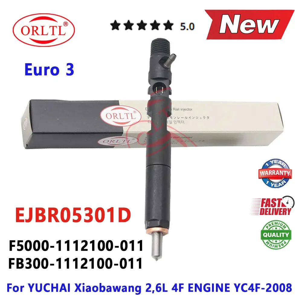 Фото Топливный инжектор EJBR05301D подходит для автомобильных двигателей стандарта Евро-3, аксессуары для топливной системы R05301D F50001112100011 №1