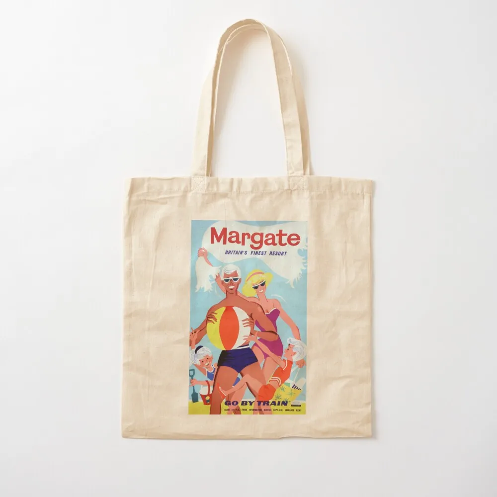 Винтажная рекламная железная дорога Margate классическая большая сумка женская