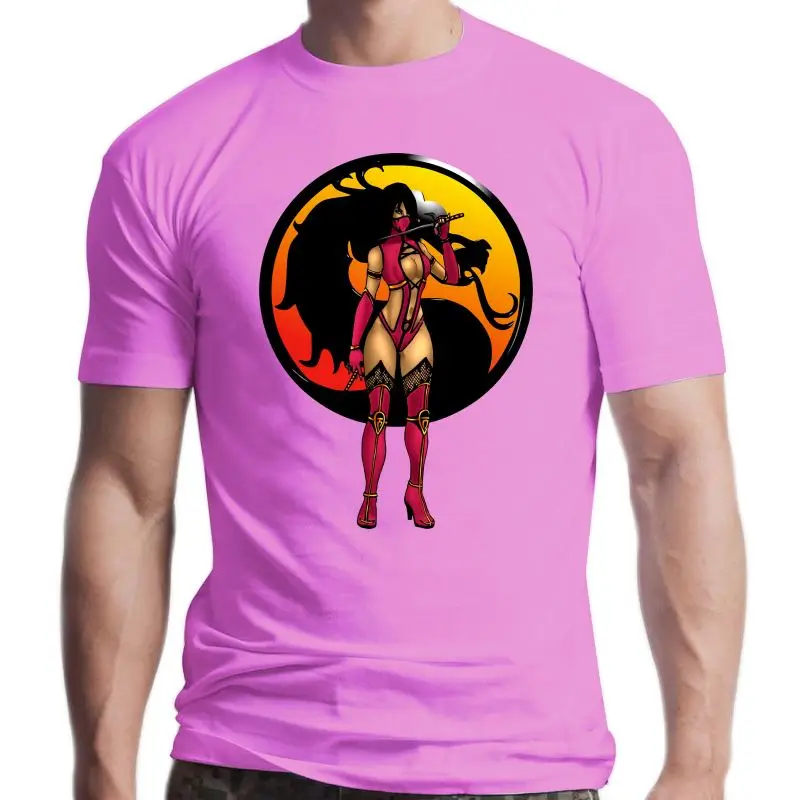 New Mortal Kombat Mileena T shirt Men Cotton Printed T-shirt Summer Fashion Game MK Tees Short Sleeve Cool Tshirt Tops |