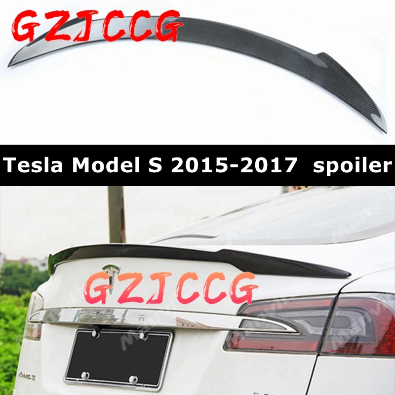 

Carbon Fiber Rear Wing Spoiler for Tesla Model S Sendan 4 Door 2014 2015 2016