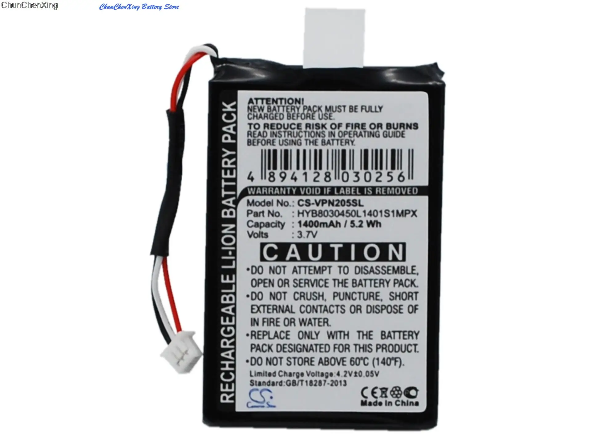 

1400mAh Battery HYB8030450L1401S1MPX for VDO Dayton MA3060, PN1000, PN2050