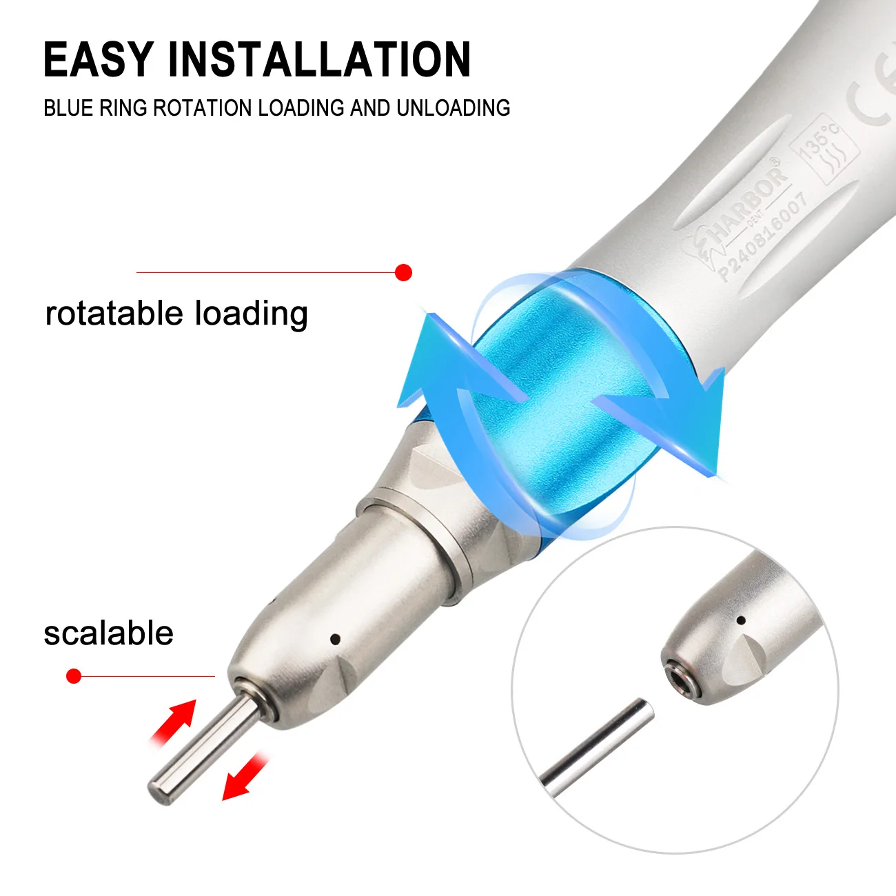 Комплект стоматологических наконечников низкая скорость и светодиодная высокая