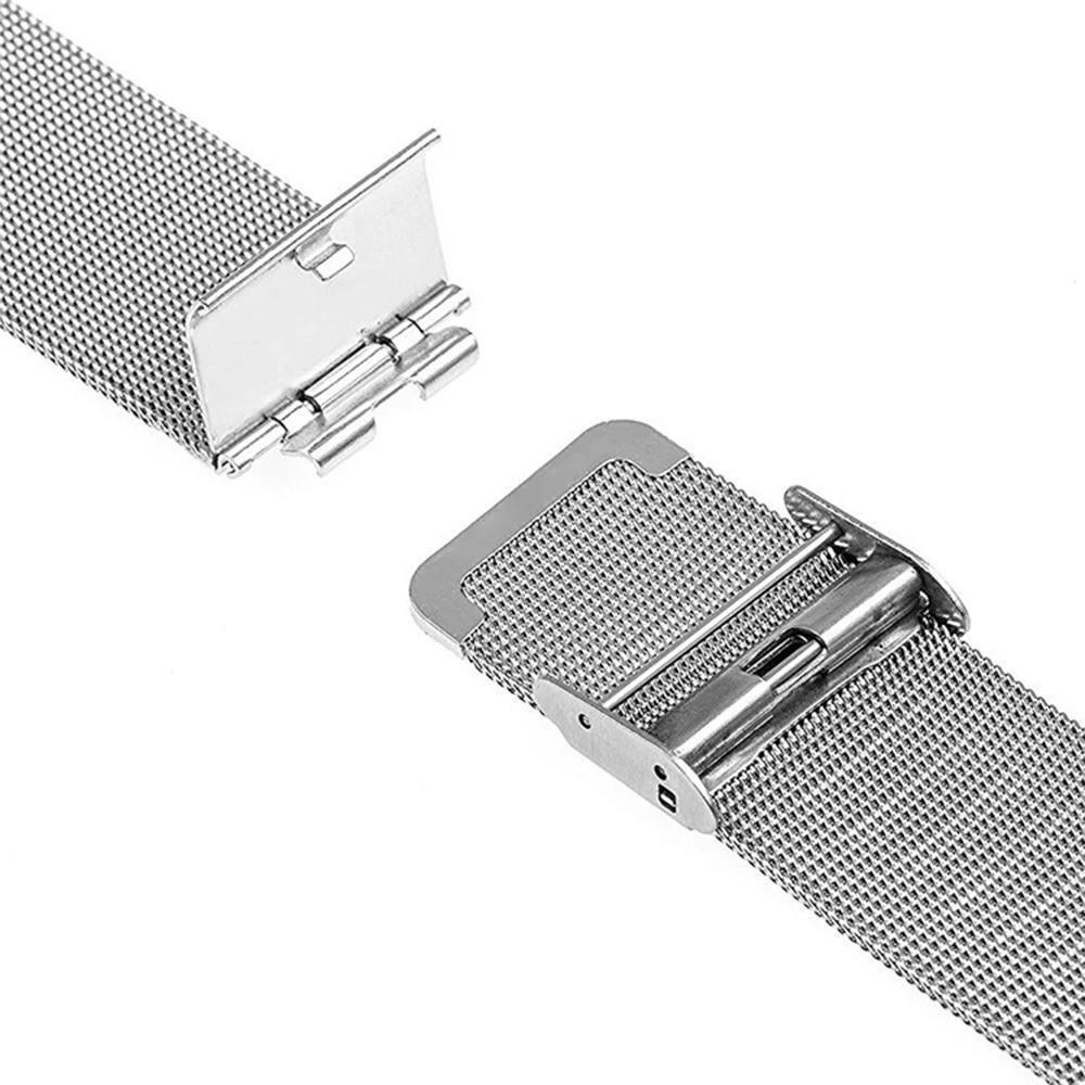 Фото Совместим с ремешком Huawei Band 10/8/7/6, сетчатым ремешком из нержавеющей стали Honor Band 9, встроенным миланским ремешком в металлическом каркасе №5