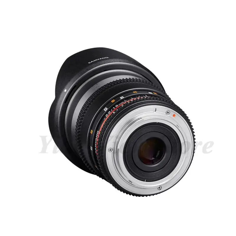 Объектив Samyang 16mm T2.2 VDSLR ED AS UMC CS II Cine Lens для Canon EF Nikon F DSLR Sony A/E M43 Fuji X M Sumsung NX Camears