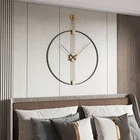 elegant nordic wall clock metal modern design personality minimalist wall clock gold creativity horloge wall decoration