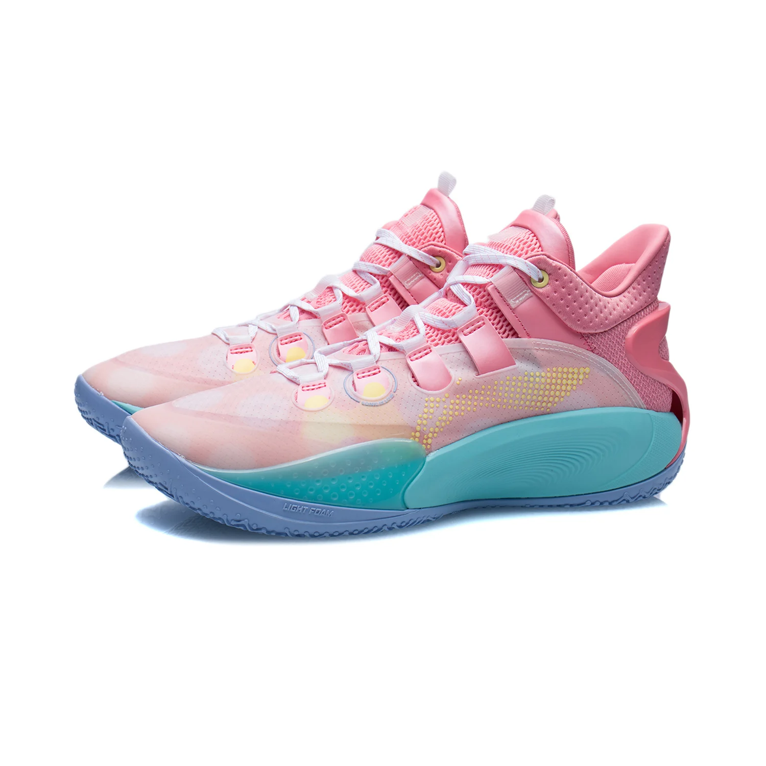 Мужские низкие профессиональные баскетбольные туфли Li-Ning SONIC 9 светильник пенная