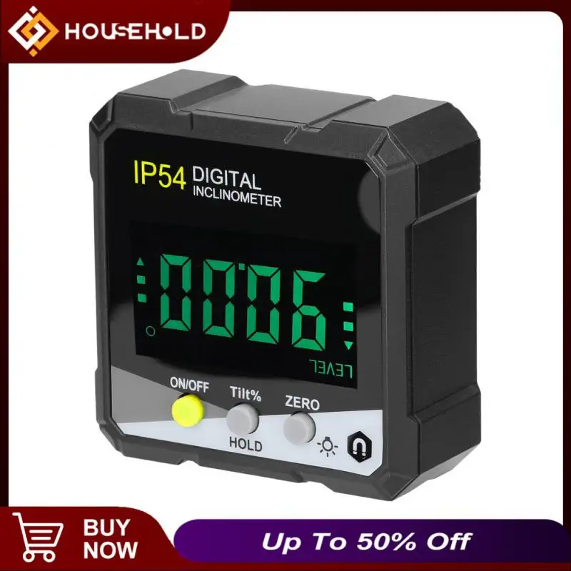 

Woodworking Tools Angle Cube Level Box Waterproof Durable Angle Ruler Single Sided Level Angle Finder Backlight Protractor