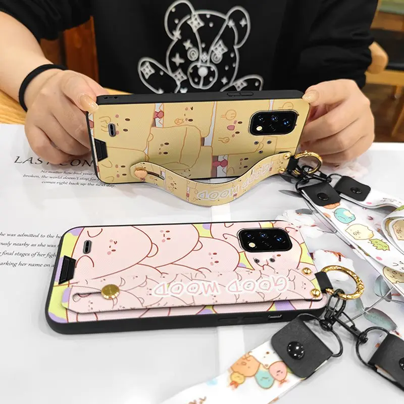 sunflower silicone phone case for umidigi bison x10gx10g nfc soft anti knock wrist strap free global shipping