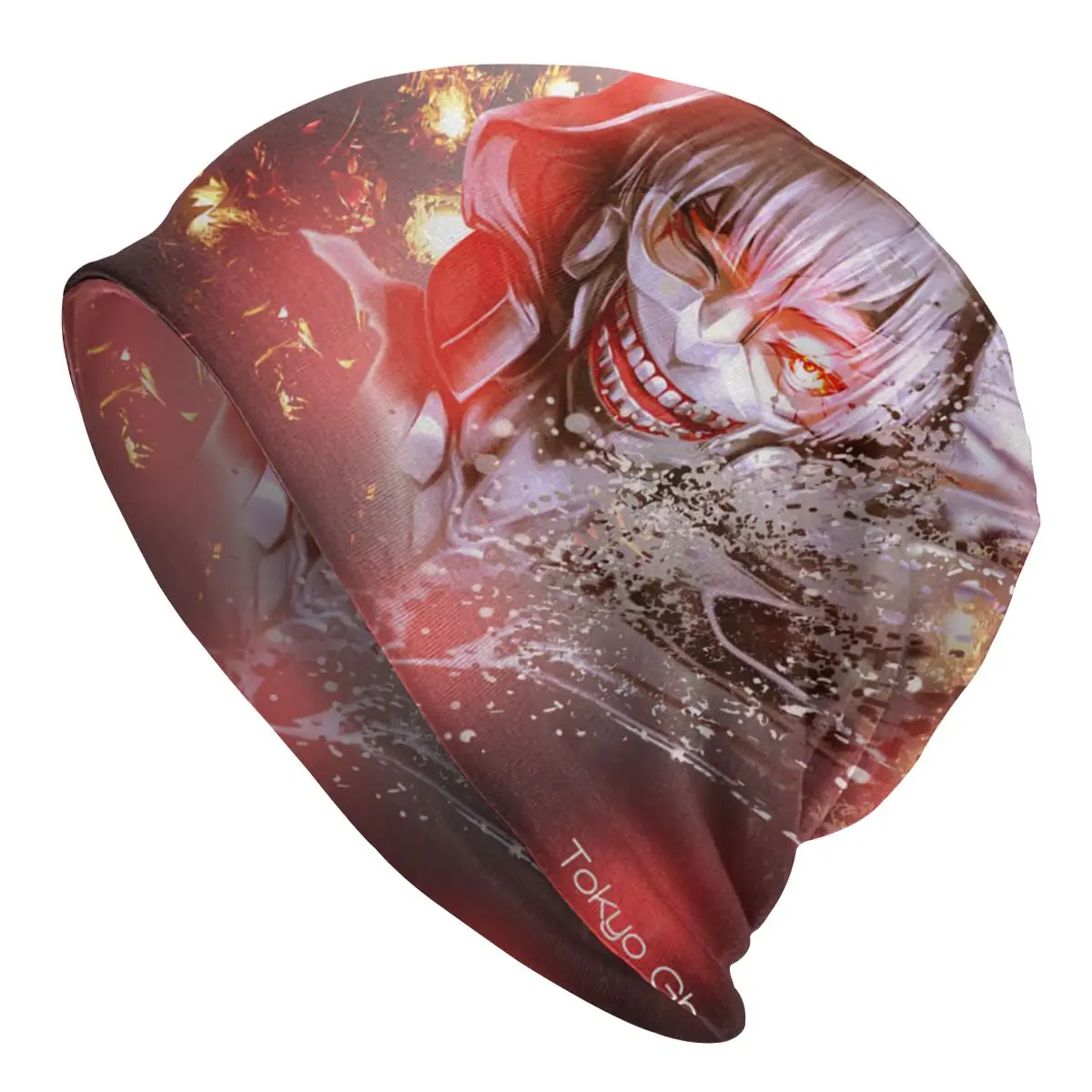 

Japanese Anime Kaneki Ken Tokyo Ghoul Beanies Manga Caps Breathable Warm Spring Printed Bonnet Hat for Adult Gorra