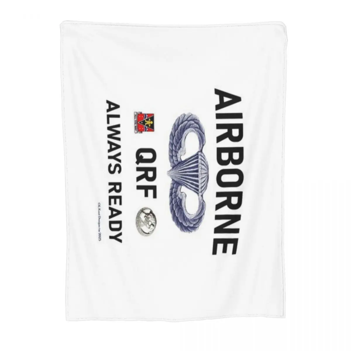 QRF ALWAYS READY AIRBORNE Ультрамягкое одеяло из микрофлиса