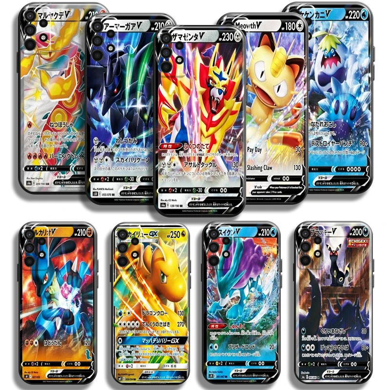 

Anime Pokemon Cards Phone Case For Samsung Galaxy A11 A12 A21 A21S A22 A30 A31 A32 A50 A51 A52 A70 A71 A72 5G TPU