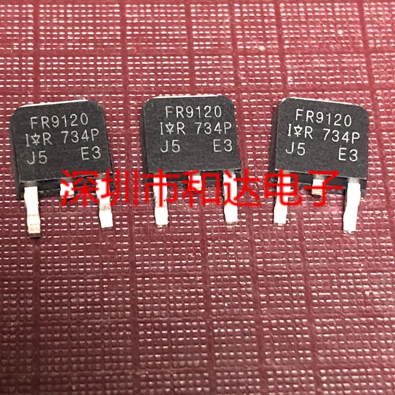 

10 шт. Оригинальный Новый FR9120 IRFR9120 SMD TO-252 100V 6.6A